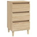vidaXL Nattbord sonoma eik 40x35x70 cm konstruert tre