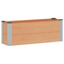 vidaXL Høybed Brun 100 x 30 x 36 cm WPC og Aluminium