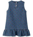 Lil" Atelier Kjole   NmfLiva   Dark Blue Denim/Hearts   Lil Atelier   4 år (104)   Kjole Blå Brun