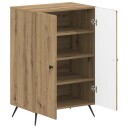 vidaXL Sko Skap BREDA 59,5 x 39,5 x 90 cm Konstruert tre Artisan eik