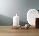 Georg Jensen Glow lysestake liten gullbelagt