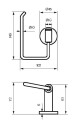 Tapwell TA235 toalettpapirholder PVD Honey Gold