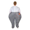 Hisab/Joker Oppblåsbar Blodig Klovn Kostyme One size (voksen) 97902