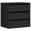  Kommode svart 60x41x58 cm konstruert tre