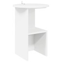 Sidetabell Hvit Ø 39,5 x 55 cm Konstruert tre