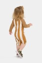 Nordbjörn Hönö UV-Drakt Brown Stripe 110-116