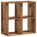  Bokhylle gammelt tre 68,5x32x68,5 cm konstruert tre