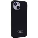 Audi Silicone Case Iphone 15 Plus / 14 Plus 6.7" Black/Black Hardcase Au-Lsrip15m-Q3/D1-Bk