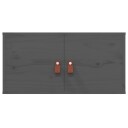 vidaXL Veggskap 2 stk gr? 60x30x30 cm heltre furu