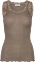Rosemunde Rwburlington Wool Sl Lace Top   WALNUT   S