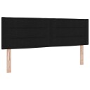  LED Hovedgavl Linjer Design Svart 72 cm Stoff