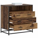 vidaXL Skuffeskap 3-Skuff Gammelt tre 70 x 41 x 70 cm Konstruert tre
