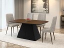 Novaj Spisebord uttrekkbart 180-256 cm - svart, brun