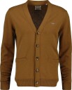 Gant Superfine Lambswool V Cardigan   CARAMEL BROWN   M