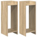 vidaXL Planteholder 2 stk. Sonoma eik 30 x 30 x 80 cm Konstruert tre