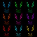 Catsson EL Wire Kanin LED Maske Oransje PK00940