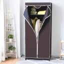 Cwy Garderobe tekstil skap garderobe tekstil skap med klesstang 75x50x170cm