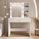 Sminkebord Hanah Home Marlowe (80 x 147 x 42,5 cm) Hvit - Hvit