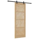 vidaXL Skyvedør med Utstyrsett 83x232 cm Solid Furu