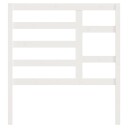 vidaXL Sengegavl hvit 106x4x104 cm heltre furu