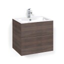 Macro Design Crown Plain/push-open Servantskap 2 Skuff - med Light Servant Brun ask / 60cm 8