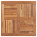  Bordplate heltre teak kvadratisk 80x80x2,5 cm
