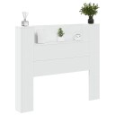  Hodegavl med hylle Hvit 120 x 16,5 x 103,5 cm Konstruert tre