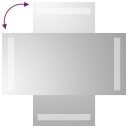 vidaXL Baderomsspeil med LED 20x40 cm