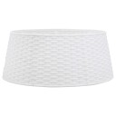 Vidaxl Juletreskjørt hvit Ø56x23 cm plast
