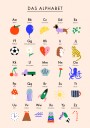 Cute German Alphabet Plakat / 40x50
