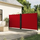  Uttrekkbar sidemarkise 160x1200 cm rød 4004822