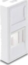 Delock Easy 45 H moduldeksel for keystone 1 port hvit