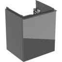 Geberit Acanto servantskap 44,6x37,9 cm grått glass
