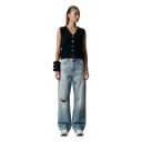 Americandreams Dame Strikkevarer Svart XL,