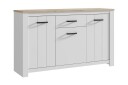 Kommode Luxted 161 cm   Hvit|Brun