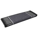  Selvlimende trappematter 15 pcs Antrasitt 65 x 21 x 4 cm