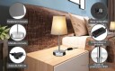 Grå bordlampe – Elegant koselig belysning slitesterkt design