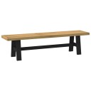 vidaXL Spisebenk NOAIN 160 x 41 x 45 cm Massiv furu Naturlig