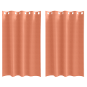  Gardiner med gardiner 2 pcs Terrakotta Polyester