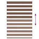  Sebragardin brun 95x100 cm stoff bredde 90,9 polyester