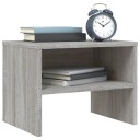 vidaXL Nattbord 2 stk grå sonoma eik 40x30x30 cm konstruert tre