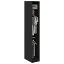  Sort Eik Garderobe 30 x 50 x 200 cm – laget av konstruert tre.