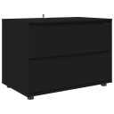  Oppbevaringsskap Svart 80 x 48 x 57 cm Konstruert tre