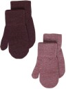 Celavi 2-pack ullvotter m/glitter rose brown
