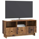  TV skap med skuff Gammelt tre 102 x 34,5 x 50 cm Konstruert tre