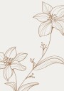 Line Art Flower No.1 Plakat Plakat / 100x150cm