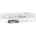  Sengeramme uten madrass hvit 90x190 cm heltre furu 8721102648663