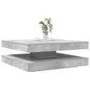 Salongbord 360-graders roterbart betonggrå 90x90x34,5 cm 8721158573377