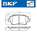 Bremseklosser SKF VKBP 80746
