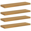  Vegghylle 4 pcs Beige 80 x 23,5 x 4 cm Konstruert tre